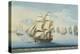 Ship Mount Vernon of Salem Outrunning a French Fleet-Michele Felice Corne-Premier Image Canvas