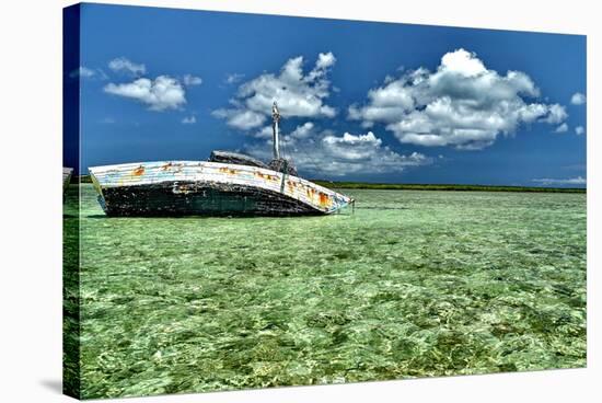 Ship Recked in Paradise-Jan Michael Ringlever-Stretched Canvas