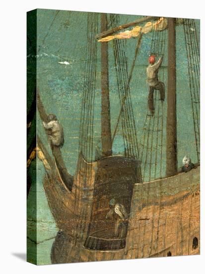 Ship rigging detail from Tower of Babel, 1563-Pieter the Elder Bruegel-Premier Image Canvas