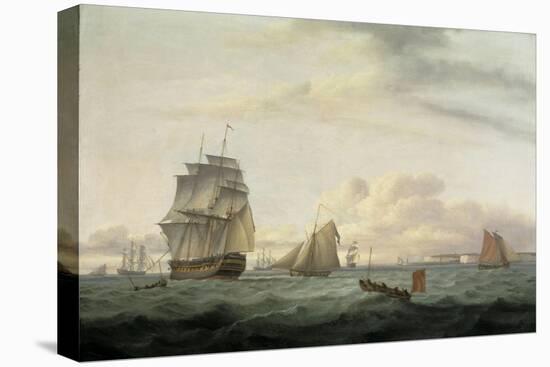 Shipping off Ramsgate Harbour, 1807-Thomas Luny-Premier Image Canvas