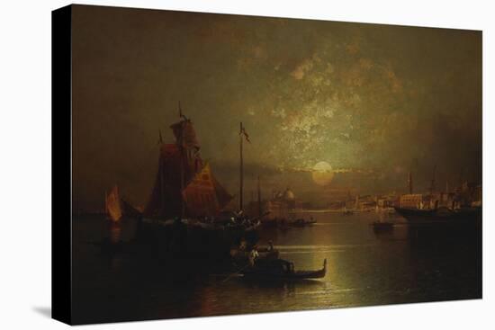 Shipping on the Lagoon, Venice at Sunset-Franz Richard Unterberger-Premier Image Canvas