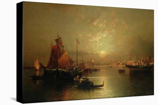 Shipping on the Lagoon, Venice, at Sunset-Franz Richard Unterberger-Premier Image Canvas