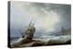 Ships Beating Off a Lee Shore-John Wilson Carmichael-Premier Image Canvas