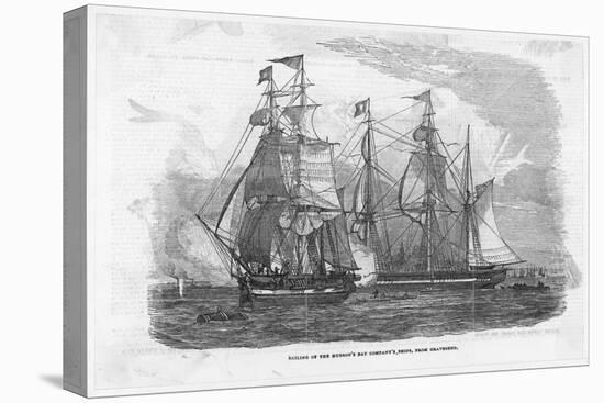 Ships of the Hudson's Bay Company Sail from Gravesend England-null-Stretched Canvas