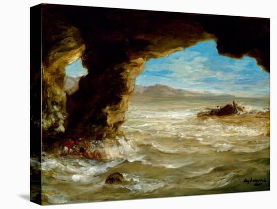 Shipwreck on the Coast, 1862 (Oil on Canvas)-Ferdinand Victor Eugene Delacroix-Premier Image Canvas