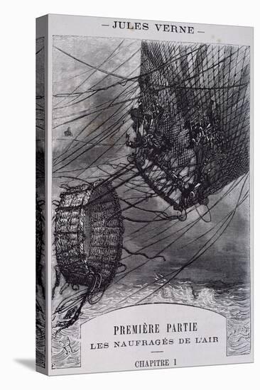 Shipwrecked in Air, Illustration for Mysterious Island-Jules Verne-Premier Image Canvas