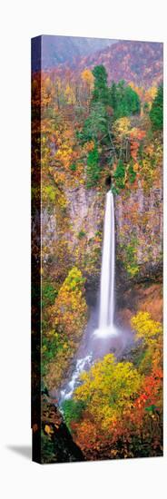 Shiramizu Waterfall Gifu Shirakawa-Mura Japan-null-Stretched Canvas