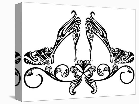 Shoe Design-Cattallina-Stretched Canvas