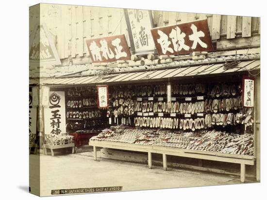 Shoe Shop in Kyoto, c.1890-null-Premier Image Canvas