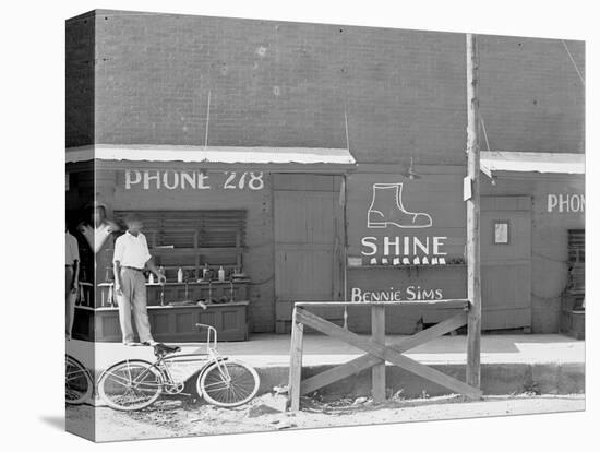 Shoeshine stand in the Southeastern U.S., c.1936-Walker Evans-Premier Image Canvas