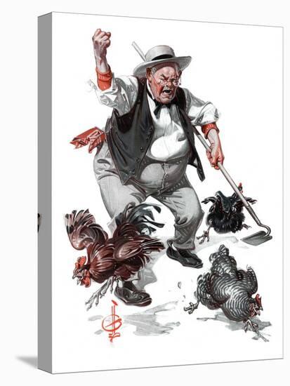 "Shoo Chickens !,"June 2, 1923-Joseph Christian Leyendecker-Premier Image Canvas