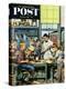"Shop Class" Saturday Evening Post Cover, March 19, 1955-Stevan Dohanos-Premier Image Canvas