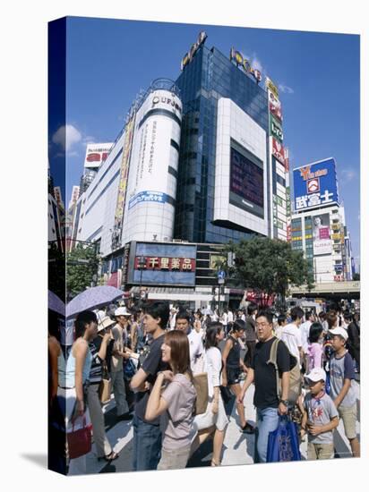 Shoppers, Crowd, Shibuya, Tokyo, Honshu, Japan-null-Premier Image Canvas