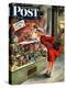 "Shopping for Mother's Day," Saturday Evening Post Cover, May 10, 1947-Constantin Alajalov-Premier Image Canvas