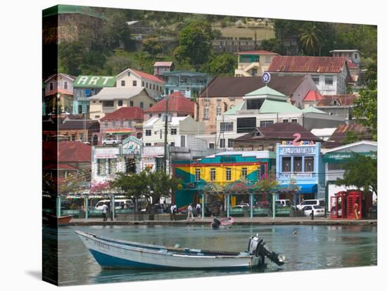 Shops, Restaurants and Wharf Road, The Carenage, Grenada, Caribbean-Walter Bibikow-Premier Image Canvas