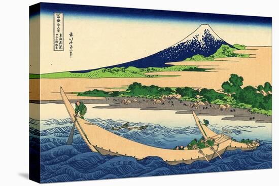 Shore of Tago Bay, Ejiri at Tokaido, c.1830-Katsushika Hokusai-Premier Image Canvas