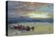 Shore Scene, Sunset-J. M. W. Turner-Premier Image Canvas