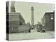 Shot Tower, Gates with Sphinxes, and Milk Cart, Belvedere Road, Lambeth, London, 1930-null-Premier Image Canvas
