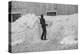 Shoveling snow, Clinton Gilbert farm, Vermont, 1940-Marion Post Wolcott-Premier Image Canvas