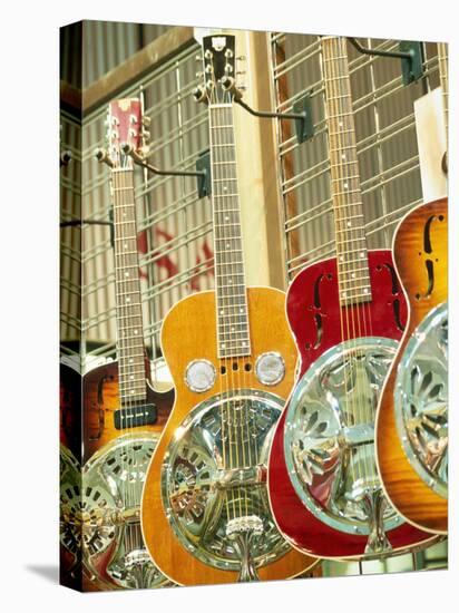 Showcase Displaying Dobro Resonating Guitars-Barry Winiker-Premier Image Canvas