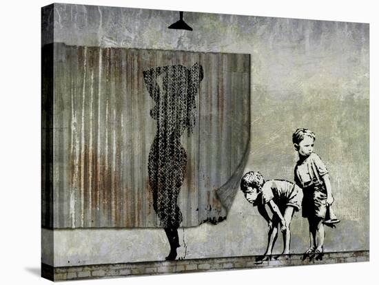 Shower Peepers-Banksy-Premier Image Canvas