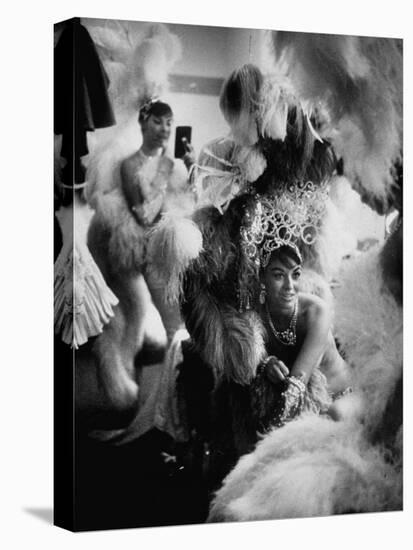 Showgirls Sitting in the Dressing Room of the Stardust Hotel-Ralph Crane-Premier Image Canvas