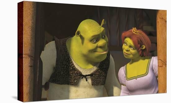 Shrek: Love, Shrek and Fiona-null-Stretched Canvas