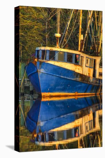 Shrimp Boat Docked at Harbor, Fishing, Apalachicola, Florida, USA-Joanne Wells-Premier Image Canvas