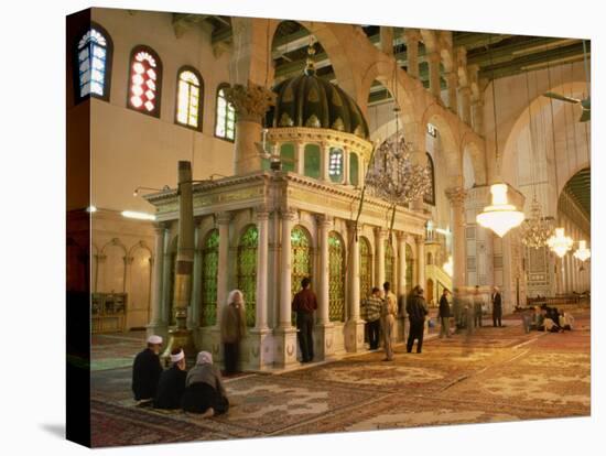 Shrine of the Head of John the Baptist Inside Umayyad Mosque Dating from 705 AD, Damascus, Syria-Ken Gillham-Premier Image Canvas