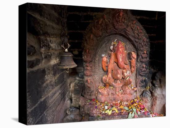 Shrine to the Hindu Elephant Headed God, Ganesh-Don Smith-Premier Image Canvas