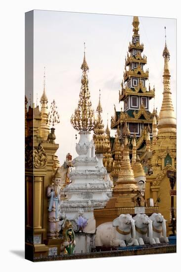 Shrines and Pagodas at Shwedagon Pagoda, Yangon-Annie Owen-Premier Image Canvas