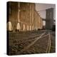 Shuttered Warehouses Lit by Sunlight on Trolley Track Railed Street Along Brooklyn Waterfront-Walker Evans-Premier Image Canvas