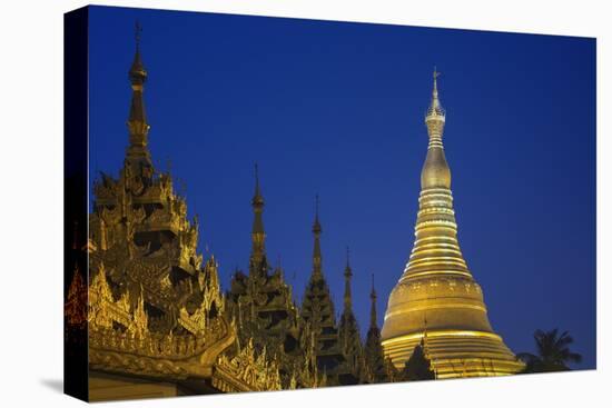 Shwedagon Paya at Night-Jon Hicks-Premier Image Canvas