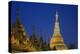 Shwedagon Paya at Night-Jon Hicks-Premier Image Canvas