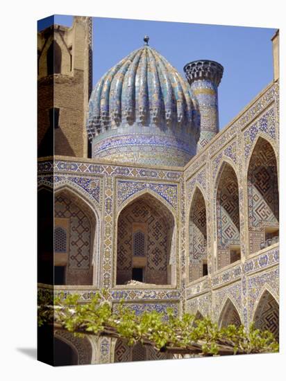 Shyr-Dor Madrasah (Madressa) 1636, Registan Square, Samarkand, Uzbekistan, Asia-Christopher Rennie-Premier Image Canvas