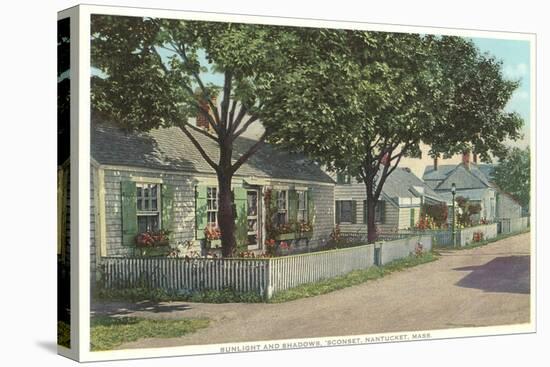 Siasconset, Street in Nantucket, Massachusetts-null-Stretched Canvas
