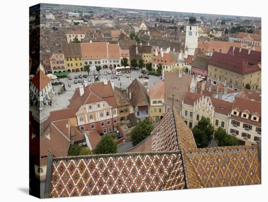 Sibiu from the Evangelical Cathedral, Sibiu, Transylvania, Romania, Europe-Gary Cook-Premier Image Canvas