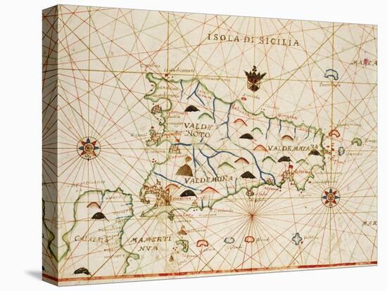 Sicily from Portolan Atlas Consisting of Six Charts-null-Premier Image Canvas