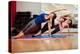 Side Plank Yoga Pose by Three Women-AntonioDiaz-Premier Image Canvas