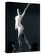 Side Profile of a Female Gymnast Posing-null-Premier Image Canvas