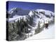 Side Profile of a Man Skiing-null-Premier Image Canvas