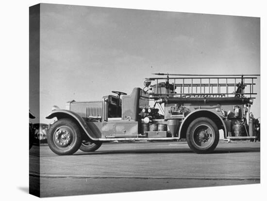 Side View of Army Fire Engine Truck-null-Premier Image Canvas