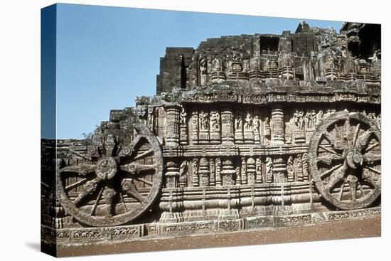 Side Wall of the Chariot, Temple of the Sun, Konarak, India, 13th Century-null-Premier Image Canvas