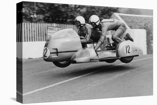 Sidecar TT Race, Isle of Man, 1970-null-Premier Image Canvas