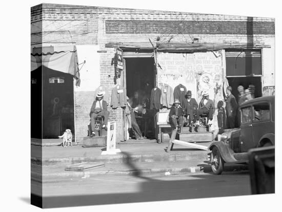 Sidewalk scene in Selma, Alabama, 1935-Walker Evans-Premier Image Canvas