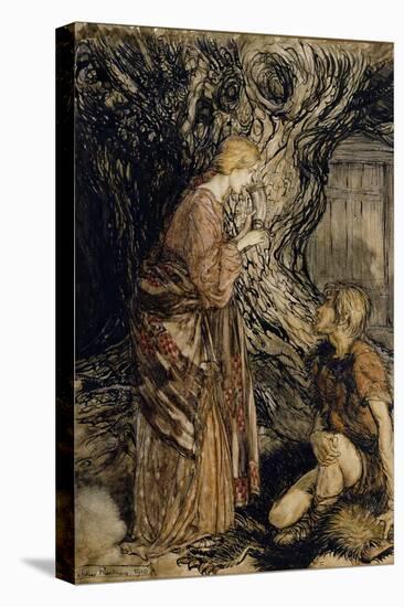 Siegmund and Sieglinde, Illustration from 'Rhinegold and the Valkyrie' by Richard Wagner-Arthur Rackham-Premier Image Canvas