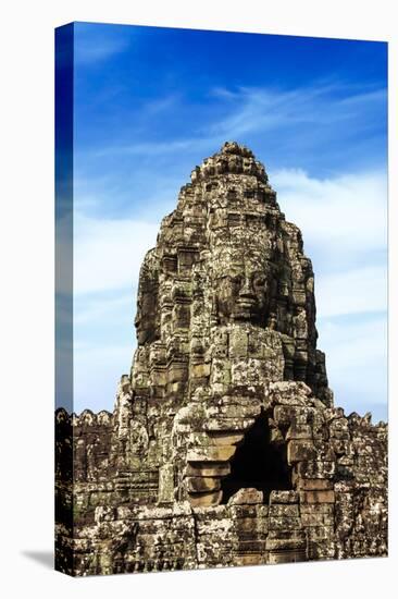 Siem Reap, Cambodia. Ancient ruins and towers of the Bayon Temple in Angkor Thom-Miva Stock-Premier Image Canvas