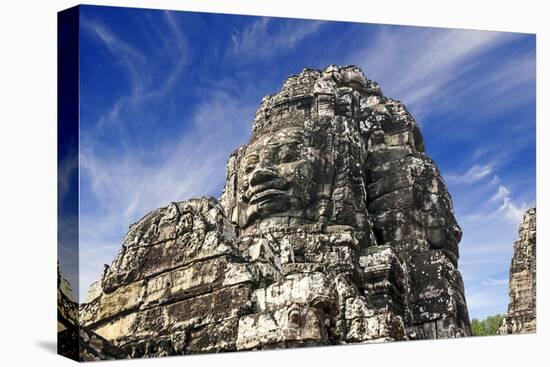 Siem Reap, Cambodia. Ancient ruins and towers of the Bayon Temple in Angkor Thom-Miva Stock-Premier Image Canvas