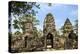 Siem Reap, Cambodia. Entrance to the ancient ruins and towers of the Bayon Temple in Preah Khan-Miva Stock-Premier Image Canvas