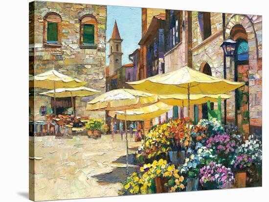 Siena Flower Market-Howard Behrens-Stretched Canvas